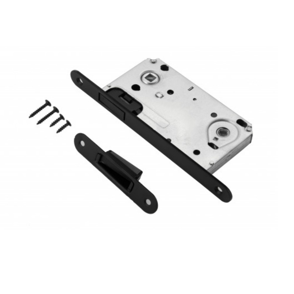 Защелка магнитная под фиксатор, L 2090 BLACK матовый черный (nylon latch)