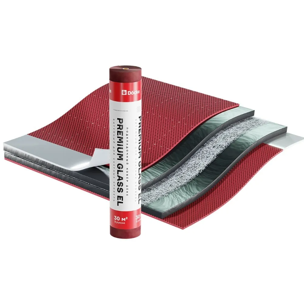 Подкладочный ковёр Döcke PREMIUM GLASS EL, рулон 30 м²