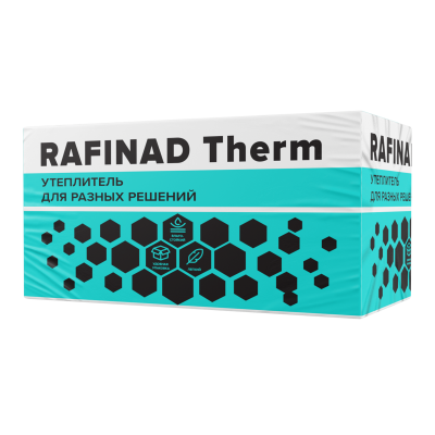 Плита Пенополистирольная теплоизоляционная RAFINAD THERM ППС15-Т-А-1200x600x50 ГОСТ 15588-2014 (6шт)