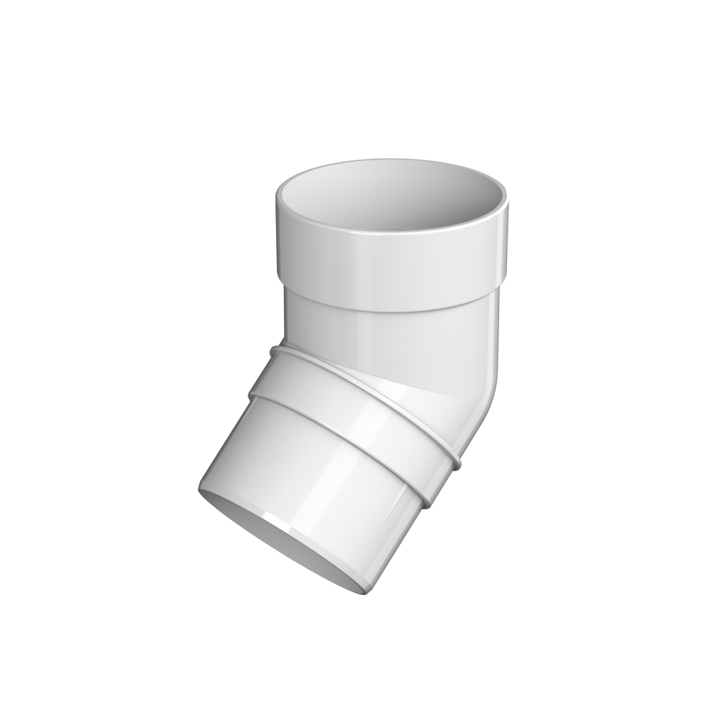 ТН ОПТИМА колено трубы 135° (D120/80), белый, шт